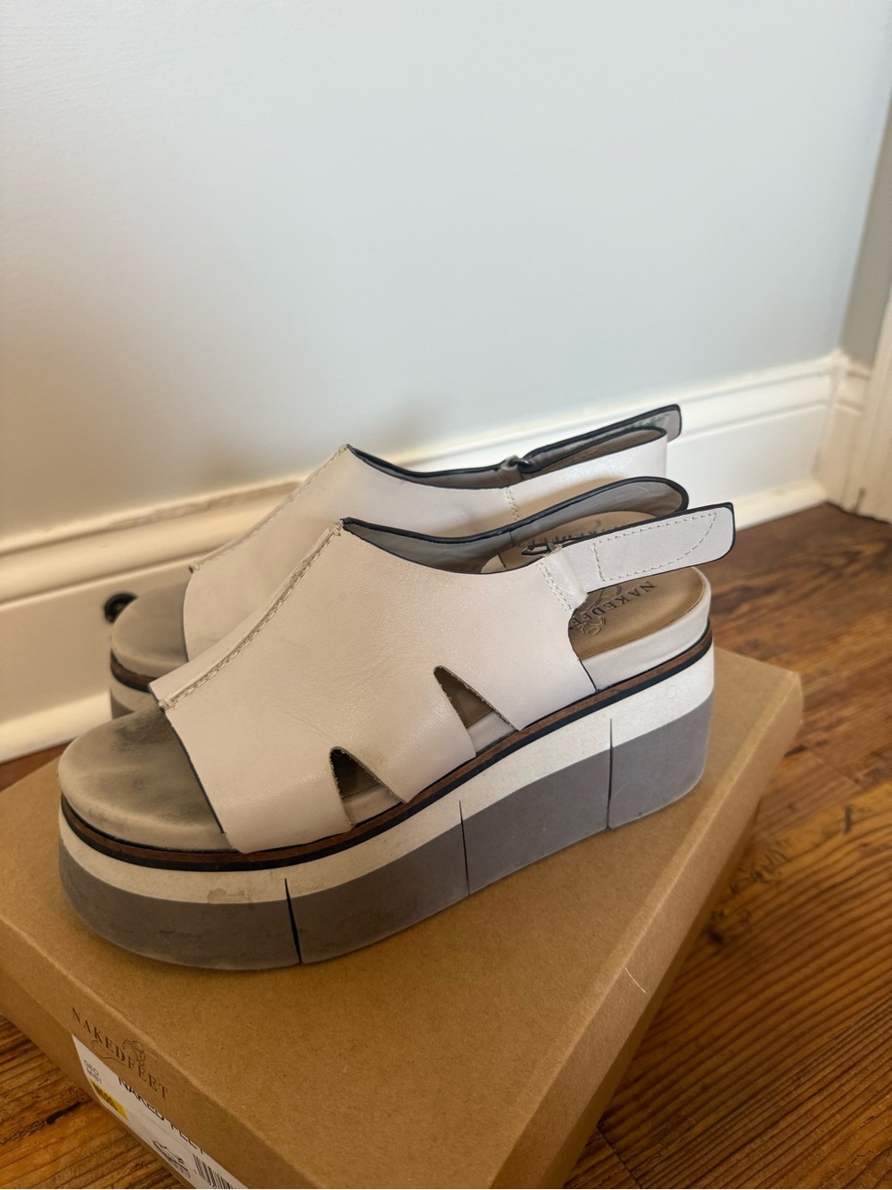 NAKED FEET - FLOW in MIST Heeled Sandals